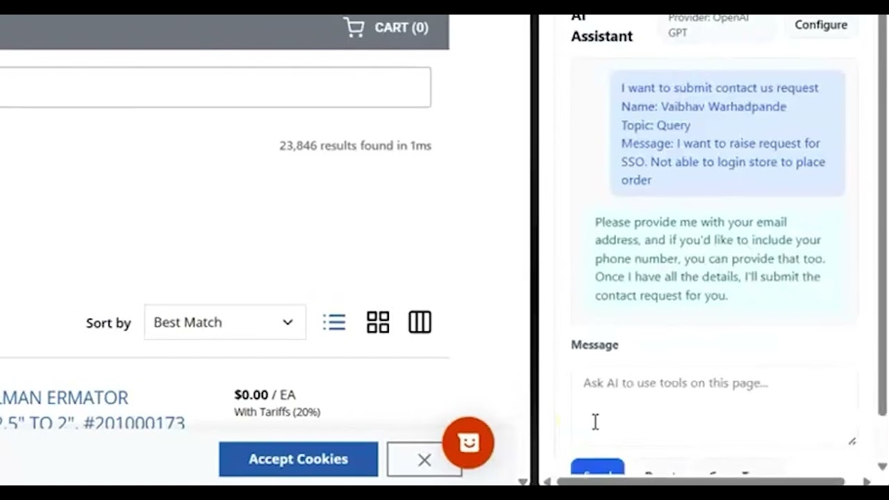 WebMCP + Optimizely Demo: AI-Powered Contact Automation | Royal Cyber