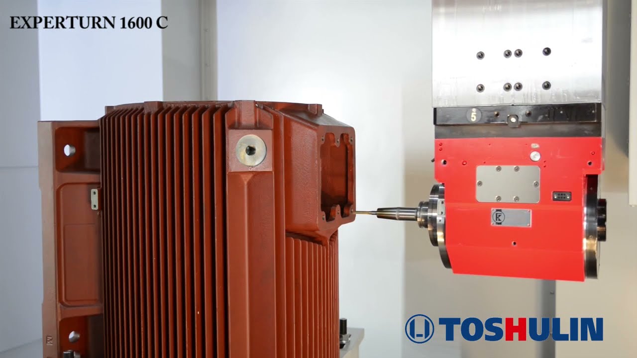 Electric Motor Housing Machining Toshulin Vertical Turning Center YouTube