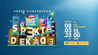 Livestreaming Press Conference HUT Ke-30 ANTV Spekta 3 Dekade