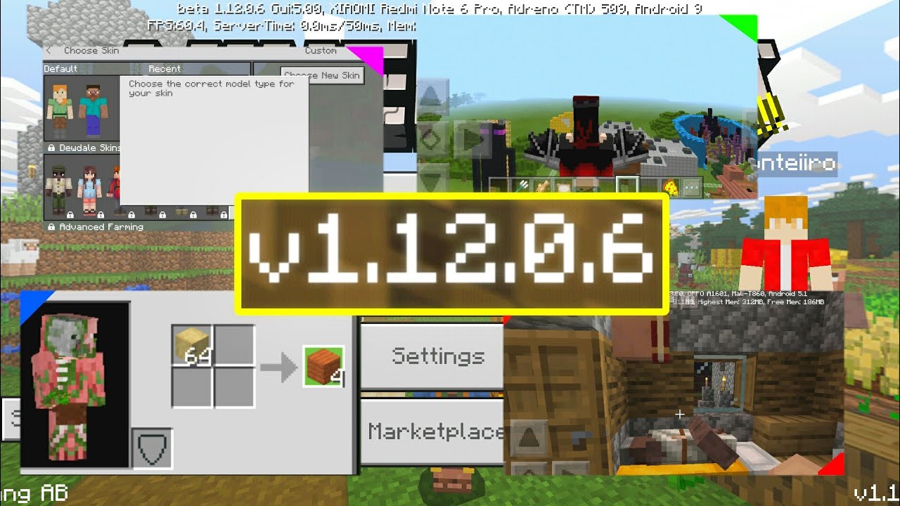 O QUE MUDOU MINECRAFT PE 1 12 0 6 BUG IMPORTANTE CORRIGIDO E o-que-mudou-minecraft-pe-1-12-0-6-bug-importante-corrigido-e