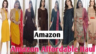 Amazon Affordable Kurti Set Haul Anarkali Kurti Party Wear Kurti Haul