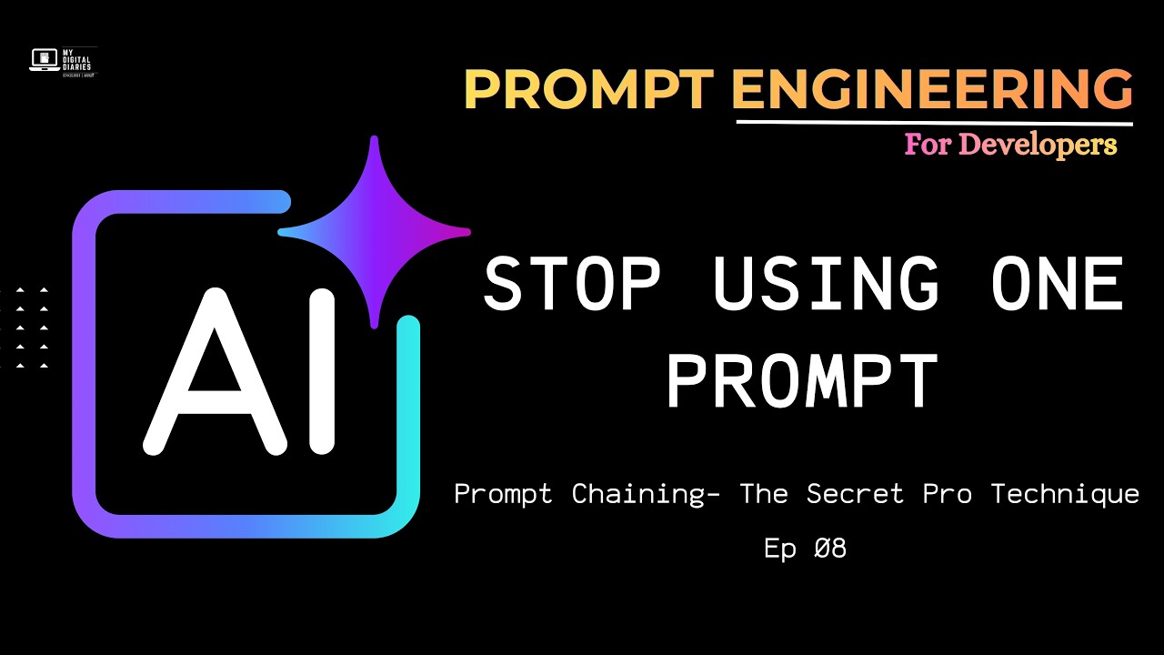 Single Prompt Problem STOP using Single Prompt | Prompt Chaining Explained | Prompt ...