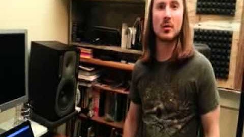 Typical signal flow in a home studio