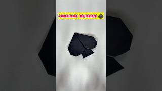 Origami Paper Spades Tutorial