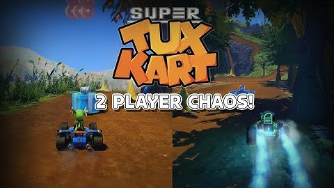 SuperTuxKart: 2-Player Split-Screen Showdown!