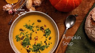 Creamy Pumpkin Soup Recipe. Easy homemade soup with squash.
