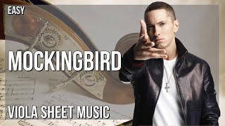 Viola Sheet Music: How to play Mockingbird by Eminem