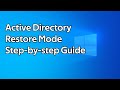 How to boot into Active Directory Services Restore Mode