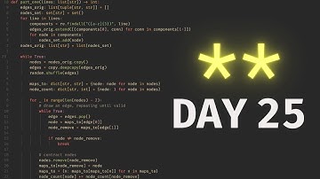 Advent of Code 2023 - Day 25 Solution Walkthrough (Python)