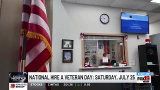 National hire a veteran day: Saturday, July 25