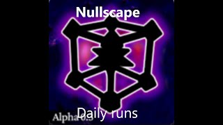 Nullscape daily hard solo run / Day 1