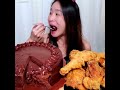 The MOST Satisfying CRUNCH! #friedchicken #asmr #crispy #eatingsounds #crunchy #cake #chocolate