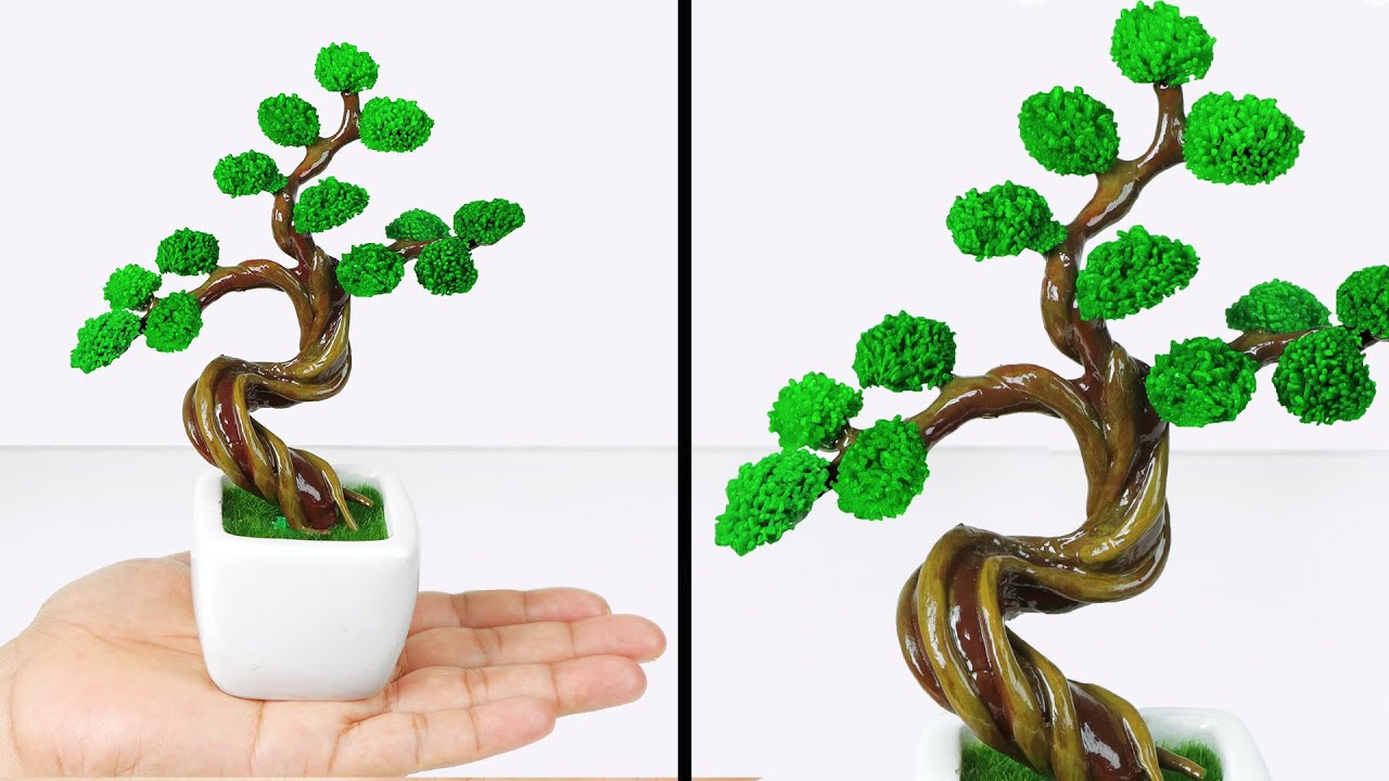 Artificial bonsai Easy home decoration ideas Gift ideas Bonsai tree YouTube