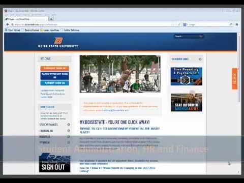 Peoplesoft Joint Login at Boise State