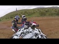2nd ride part 2 Dirtbike riding at barstow "rain leaving slash X"