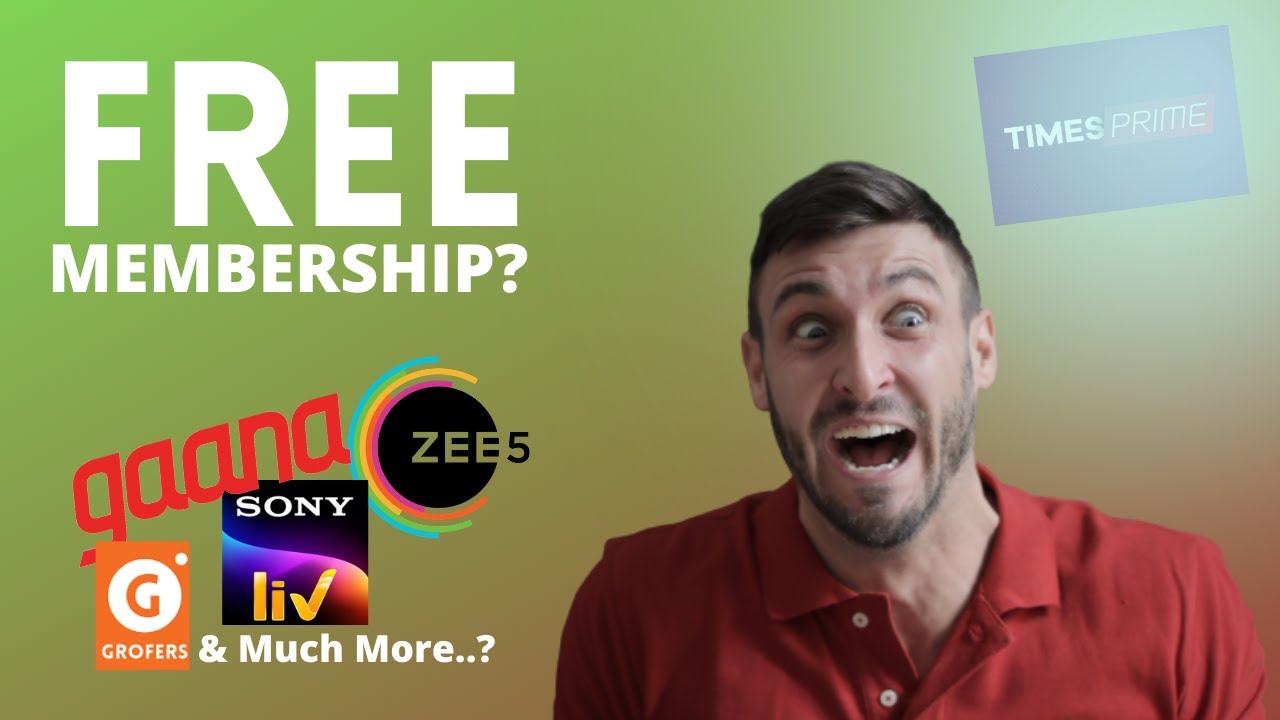 Get Free access to Grofers, Gaana Plus, Zee5, SonyLIV and much more | Subscribe Times Prime