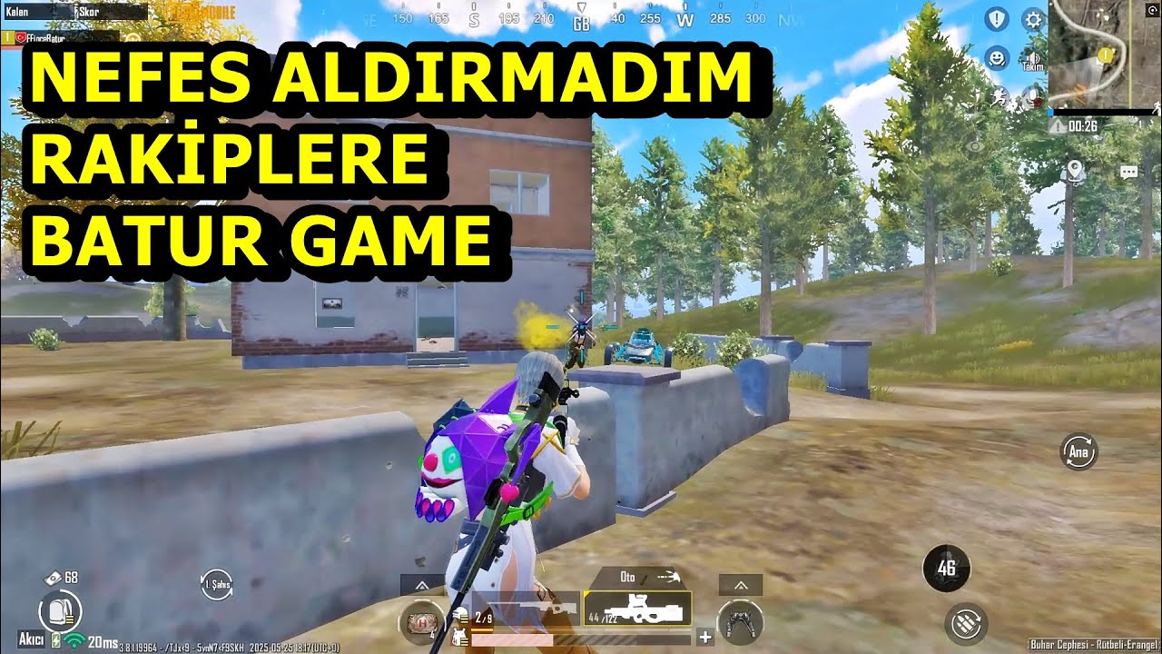 NEFES ALDIRMADIM RAKİPLERE ! MÜTHİŞ MAÇ BATUR GAME SOLO SQUAD PUBG MOBİLE