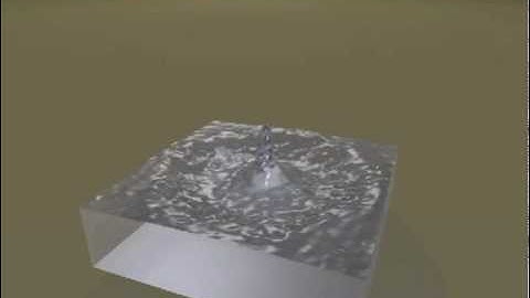 SPH Falling Water Drop