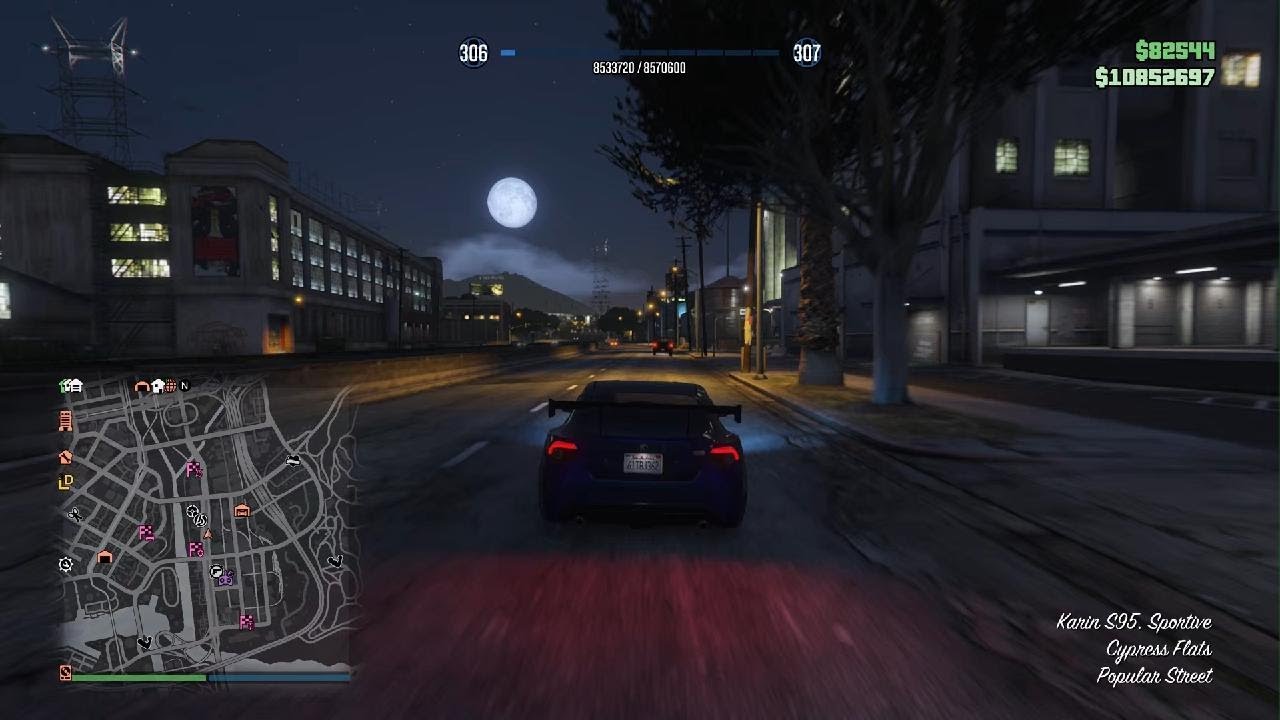 Gta 5 9 min of flawless full speed driving with s95 hsw - YouTube