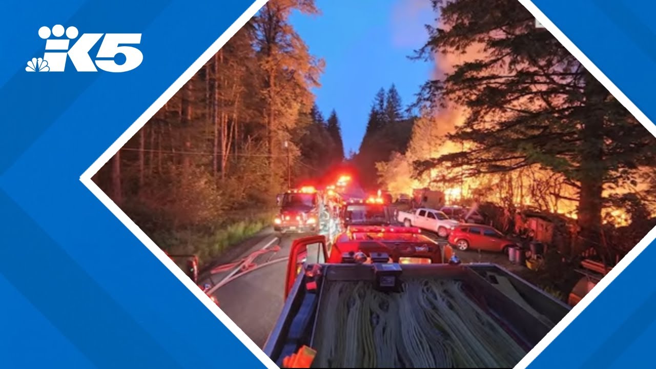 Crews battle large house fire in Jefferson County - YouTube