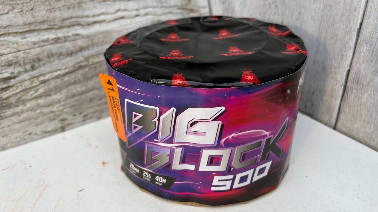 Big Block 500 + Double Speed 500 | 15 Shots Rubro Vuurwerk 