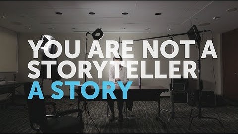 You are not a storyteller - Stefan Sagmeister @ FITC