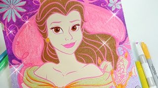 Disney Princess Belle Color N' Sparkle coloring book for kids