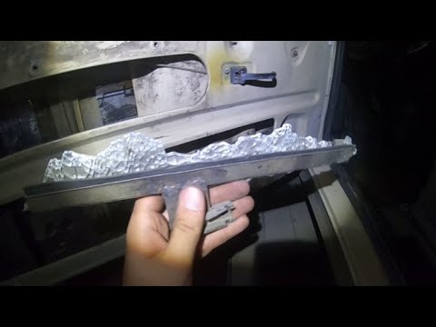 НИВА 2121. Установка бокового стекла двери