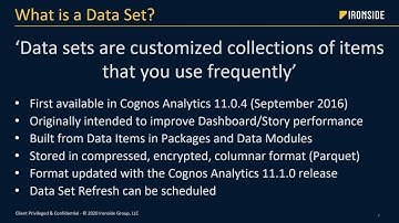 IBM Cognos Analytics: Exploring Data Sets - Take30 with a BI Expert