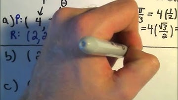 Converting Between Polar and Rectangular (Cartesian) Coordinates, Ex 3