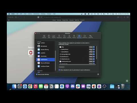 Turn Off Notifications From Websites On Safari Mac App