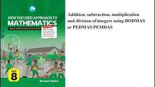 How to add, subtract, multiply and divide integers using BODMAS, PEDMAS OR PEMDAS