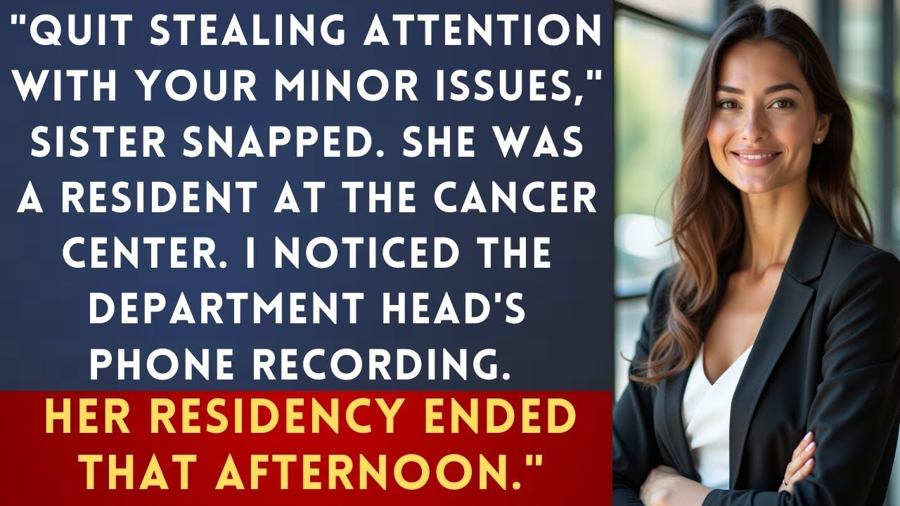 During Sister's Baby Shower, They Mocked My 'Small Tumor'—The Oncology Chair Was Recording