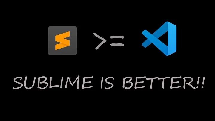 Why Sublime Text Is Better Than VS Code