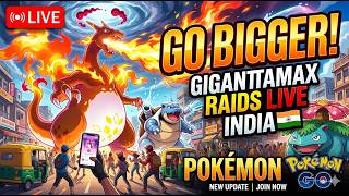 Pokémon GO Live: Gigantamax Venusaur, Charizard &amp; Blastoise Raids! 🔥🌊🍃