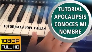 Video thumbnail of "TUTORIAL - MINISTERIO ALABANZA APOCALIPSIS."conoces mi nombre"