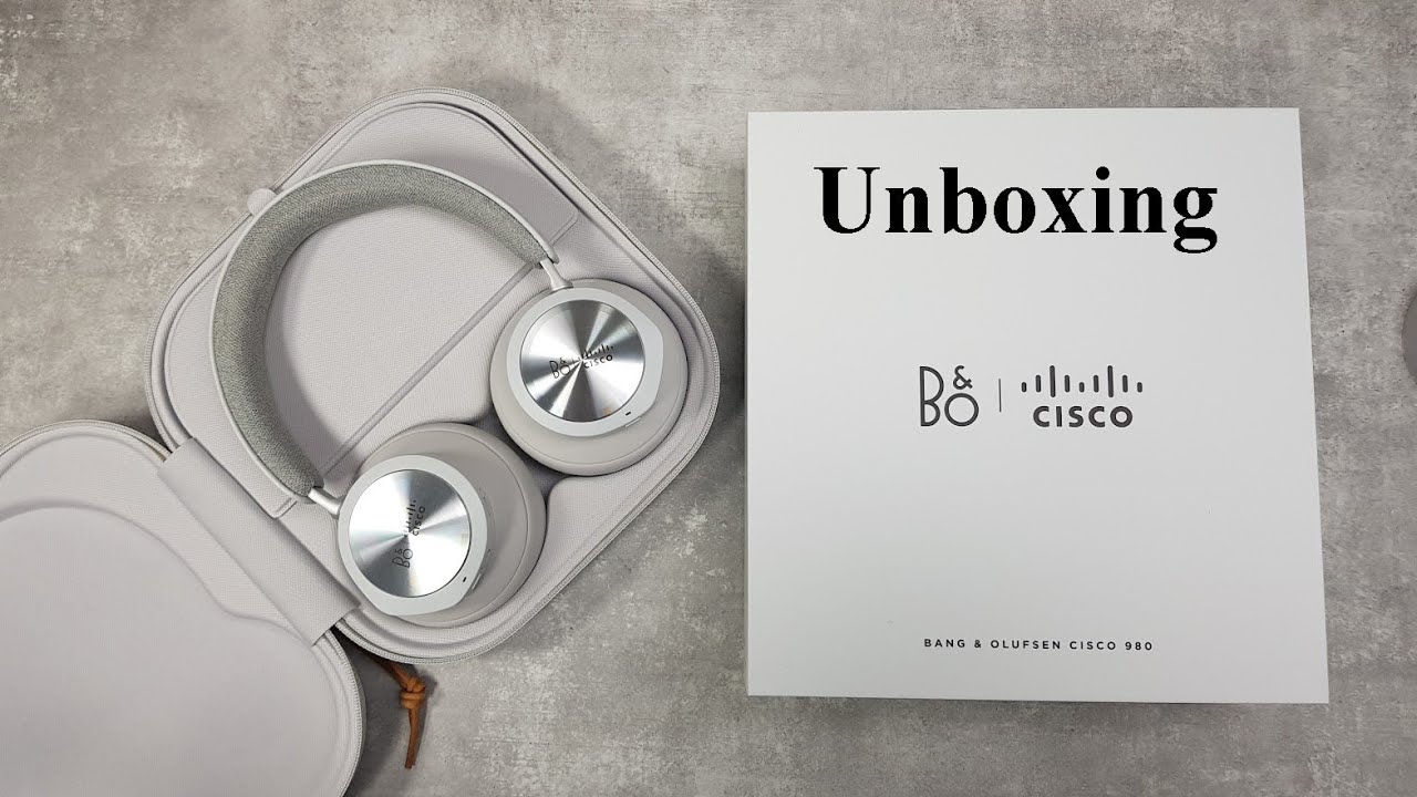 Bang & Olufsen Cisco 980   Headset   USB A, 3.5 Mm Jack   HS WL 980 BUNA L   Wireless Headsets