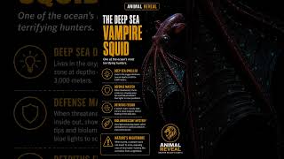 Vampire Squid Can Turn Inside Out?! 😨🦑#VampireSquid#DeepSea#OceanFacts#Shorts#AnimalFacts