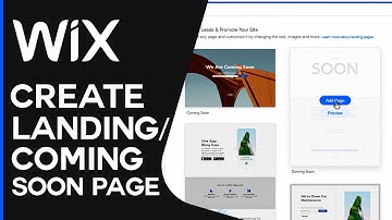 How To Create A Landing Page/Coming Soon Page On Wix (2025)