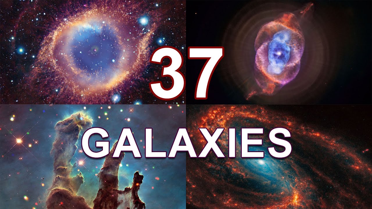30 Minute Journey Through 37 Real Galaxies | Deep Space Ambient Flight