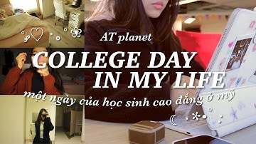 COLLEGE VLOG: một ngày đi học của mình ở mỹ | grwm, học ở thư viện, makeup, (hơi) năng suất