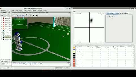 Probabilistic Grid in Nao Robot Simulator