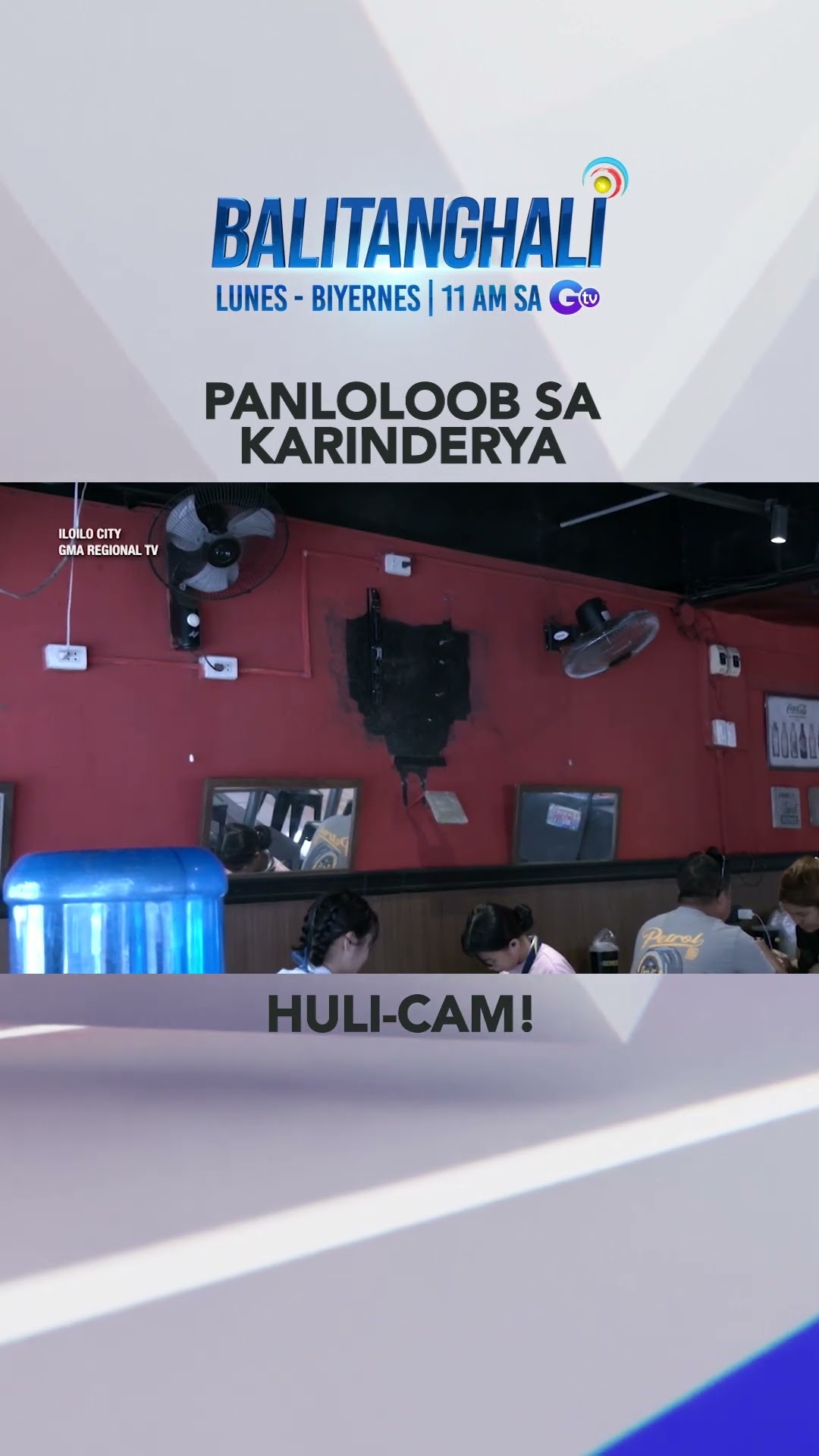 2 lalaki, nanloob sa isang karinderya; TV, speaker, at P500 cash, natangay #shorts | Balitanghali