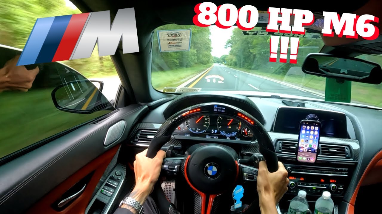 Quick rip in my TUNED BMW M6 in traffic !