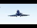 Landing at BGSF with Challenger 300