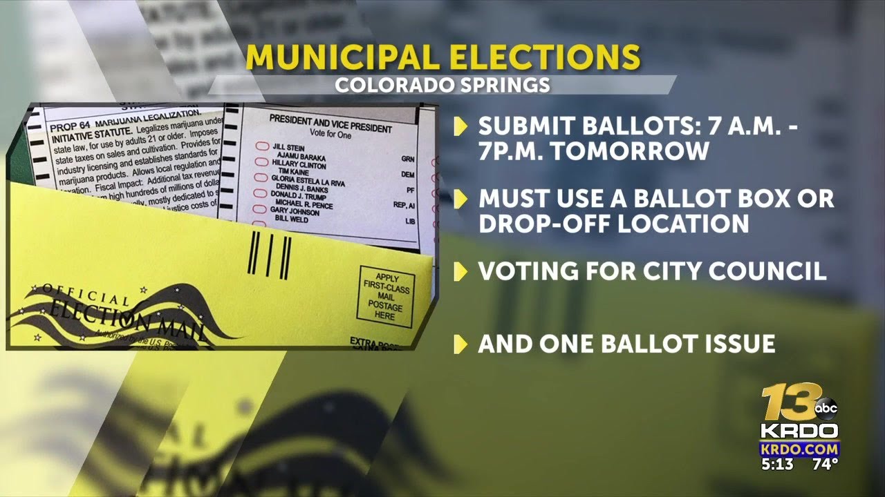 Tuesday last day to submit ballots for General Municipal Election in Colorado Springs