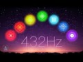 Full night all 7 chakras opening balancing  healing  7 chakra 432hz sleep music  meditation