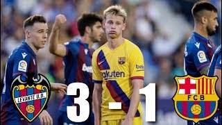 Barcelona fell short once again in la liga, losing 3-1 against levante
after jose campana shone for the home side. lionel messi scored a
penalty and had anot...