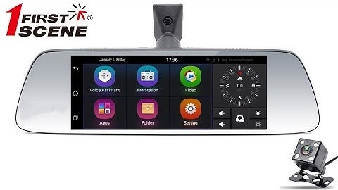 Firstscene C11A - 3G Android Rearview Mirror Google Navigation Tracker Dual Lens DVR Recorder