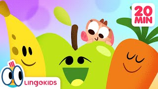 FRUITS SONG 🍏🍅 + More Songs About Fruits and Veggies 🍇🥕| Lingokids